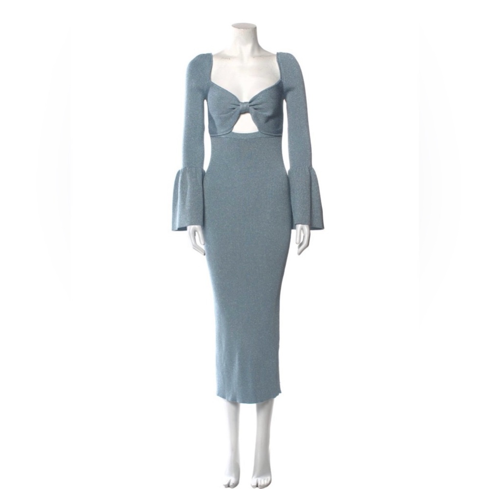 **SOLD** SELF PORTRAIT Glitter V-Neck Dress